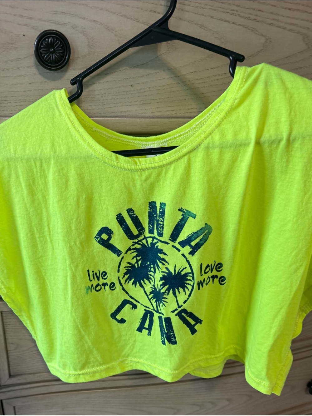 Neon Yellow Graphic Tank Top - Punta Cana